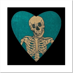 "Skeletal love" Valentines Day Posters and Art